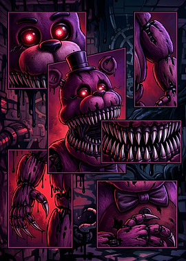 Nightmare Freddy Comic Panel Art