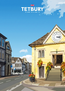 Tetbury Market House Travel Poster