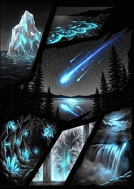 Blue Night Sky Aesthetic