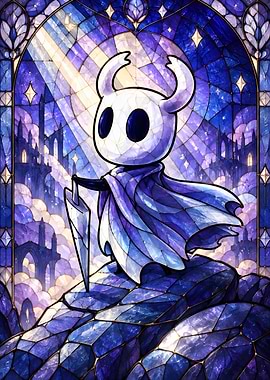 Hollow Knight Stained Glass Art