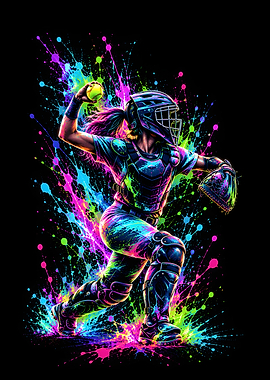 Neon Catcher Throw