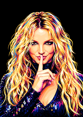 Britney Spears Pop Art Portrait