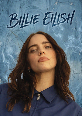 Billie Eilish Portrait Poster