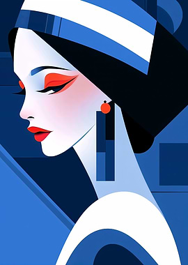 Stylized Portrait of a Woman
