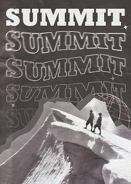 Summit Mountain Climber Poster