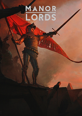 Manor Lords Knight Battle Poster