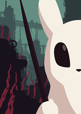 Rain World Slugcat in Industrial Ruins