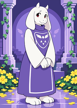 Toriel from Undertale Pixel Art