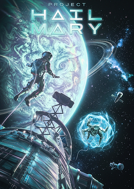 Project Hail Mary Space Poster