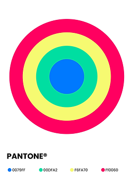 Pantone Color Palette Concentric Circles