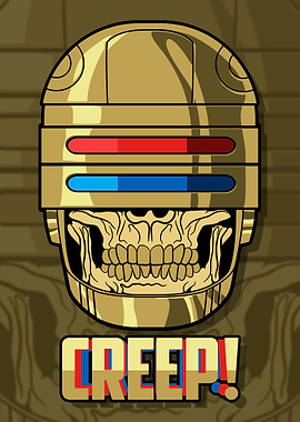 Skull Creep Graphic Art