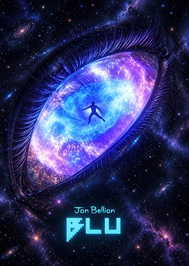 Jon Bellion Blu Space Eye Poster