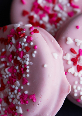 Pink Chocolate Cookies