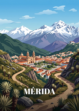 Vintage Travel Poster of Merida