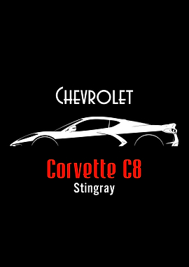 Chevrolet Corvette C8 Stingray Silhouette