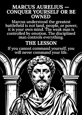 Marcus Aurelius Stoic Quote Poster