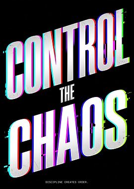 Control The Chaos Glitch Text Art