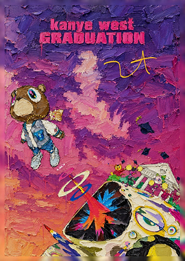 Kanye West Graduation Album Art Painting