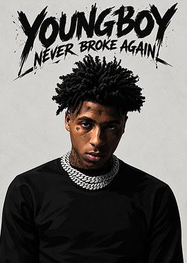 YoungBoy Never Broke Again Portrait Poster