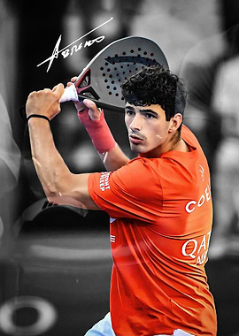 Arturo Coello Padel Player Action Shot