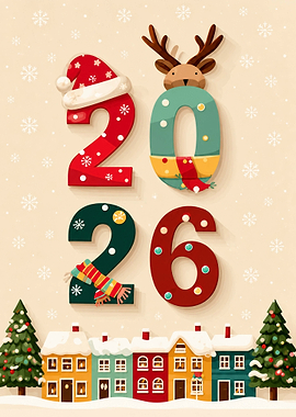 2026 Christmas Holiday Greeting Card