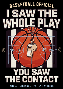 Basketball Official Referee Graphic Design