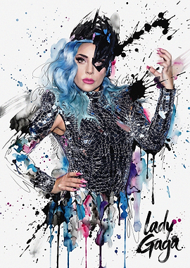 Lady Gaga Artistic Portrait