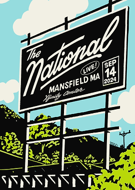 The National Concert Billboard Poster