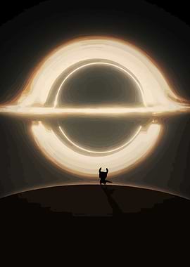 Hollow Knight Facing a Black Hole