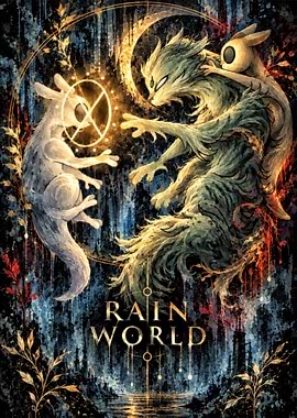 Rain World Game Poster Art
