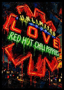 Red Hot Chili Peppers Unlimited Love Art
