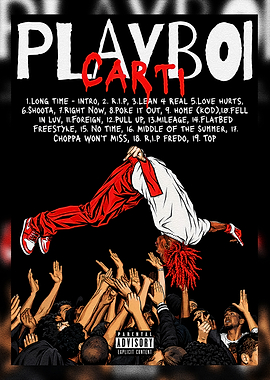 Playboi Carti Die Lit Album Poster