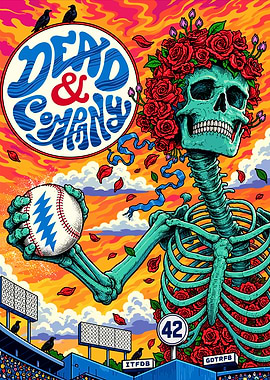 Dead and Company Baseball Poster