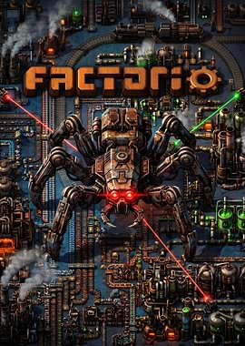 Factorio Spidertron Industrial Factory Poster