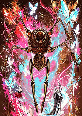 Hollow Knight Nosk and Hornet Fanart