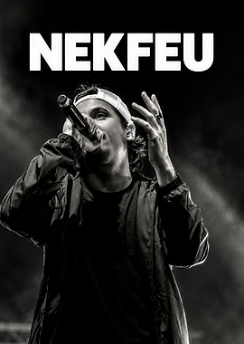 Nekfeu Performing Live Concert Poster