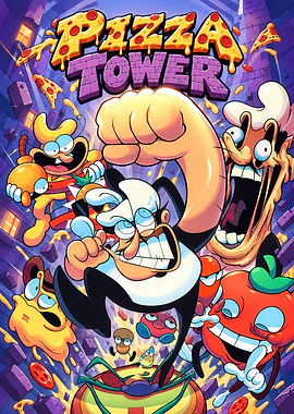 Pizza Tower Video Game Poster