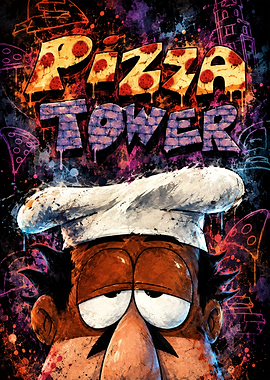 Pizza Tower Peppino Spaghetti Poster