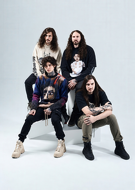 Four-piece band portrait