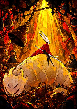 Hornet and the Grub Stained Glass