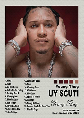 Young Thug UY SCUTI Album Poster