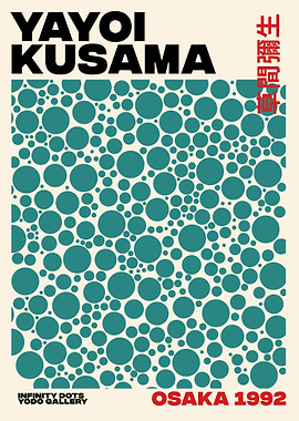 Yayoi Kusama Infinity Dots Exhibition Poster