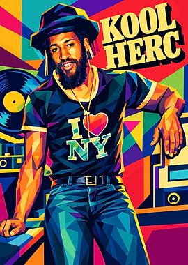 Kool Herc Pop Art Portrait