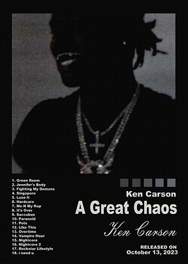 Ken Carson A Great Chaos Poster