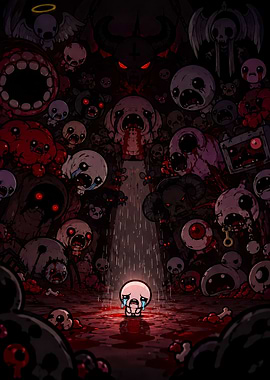 The Binding of Isaac Dark Illustration