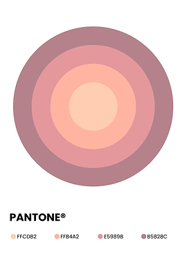 Pantone Color Palette Concentric Circles