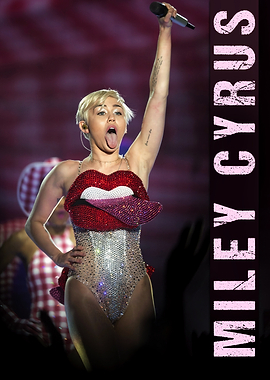 Miley Cyrus Live Performance Poster