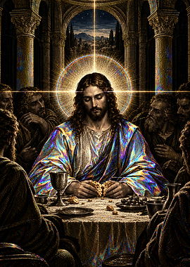 The Last Supper Holographic Art