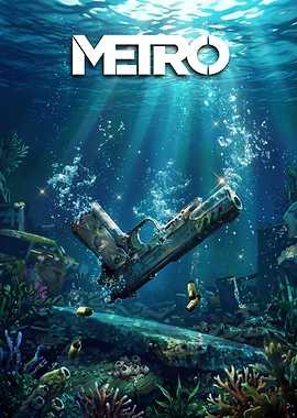 Metro Underwater Gun Poster