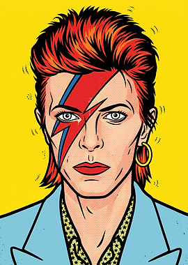 David Bowie Pop Art Portrait